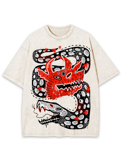 DRAGON WASHED TSHIRT