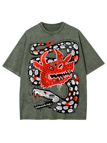 DRAGON WASHED TSHIRT