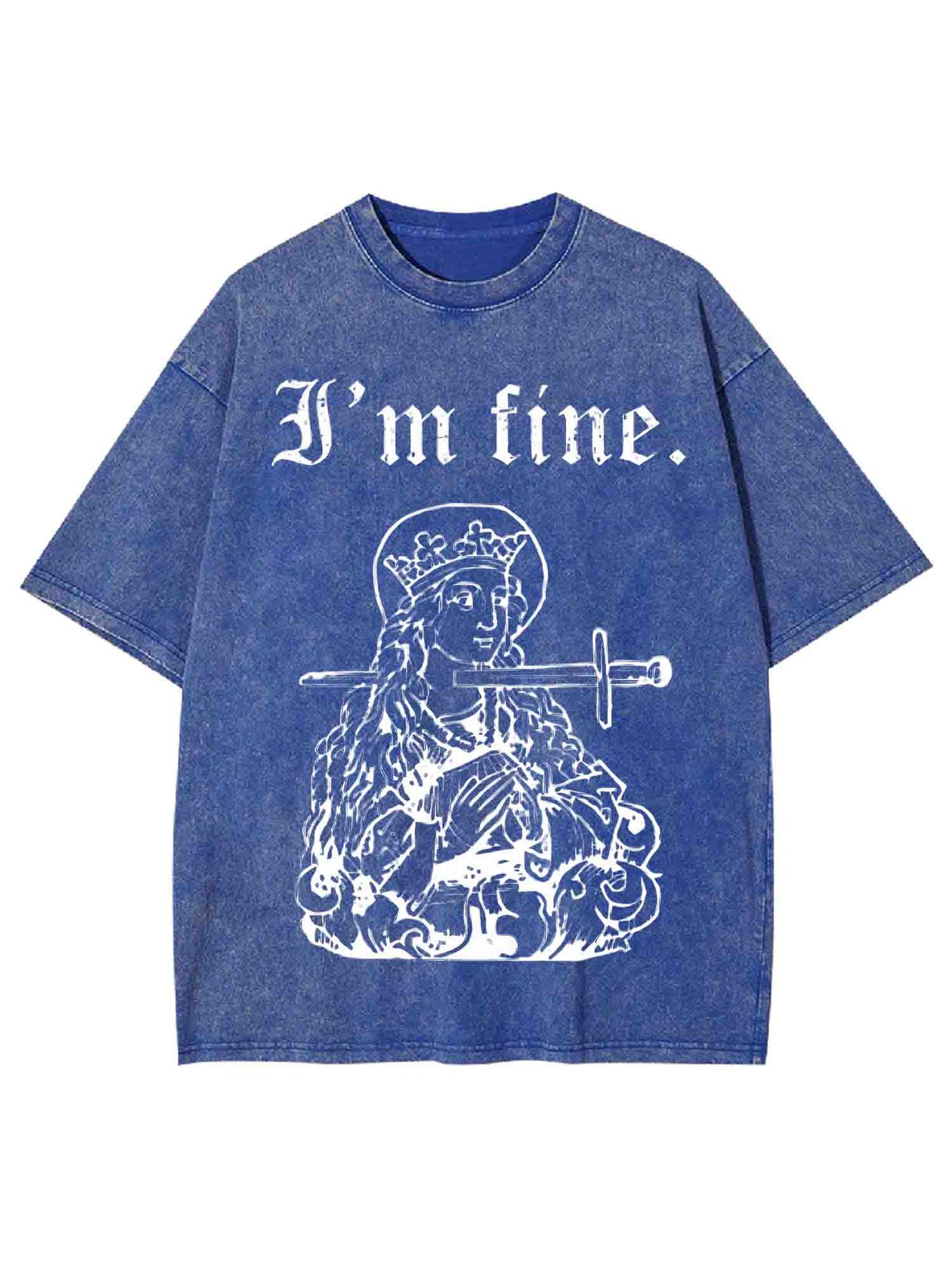 I'M FINE WASHED TSHIRT