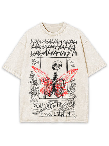 I WOULD VANISH WASHED TSHIRT