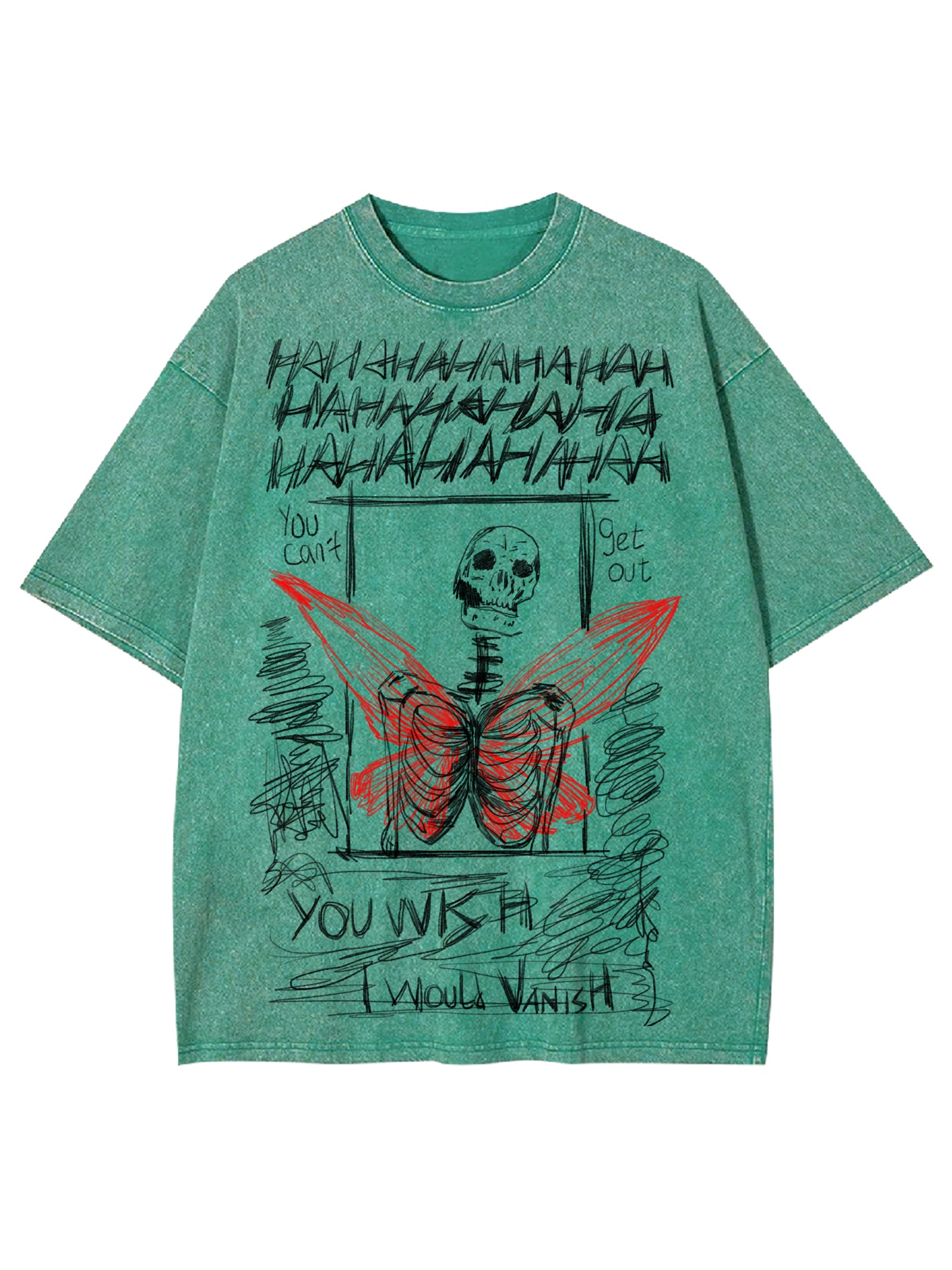 I WOULD VANISH WASHED TSHIRT