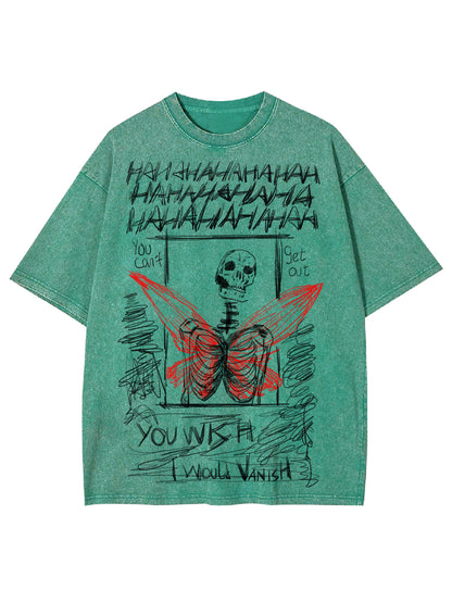 I WOULD VANISH WASHED TSHIRT