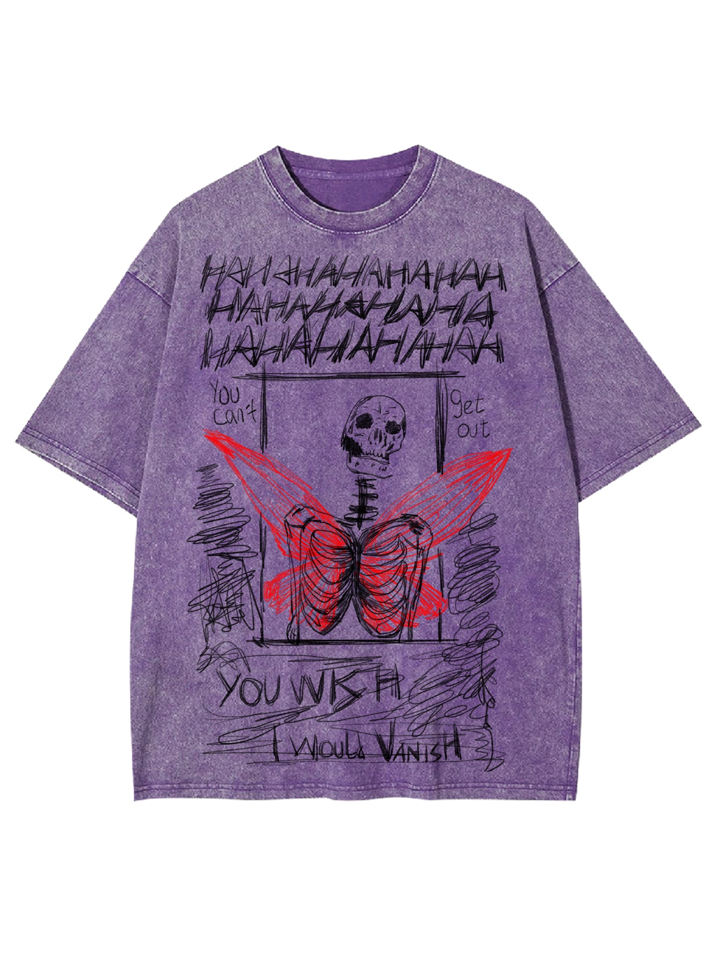 I WOULD VANISH WASHED TSHIRT