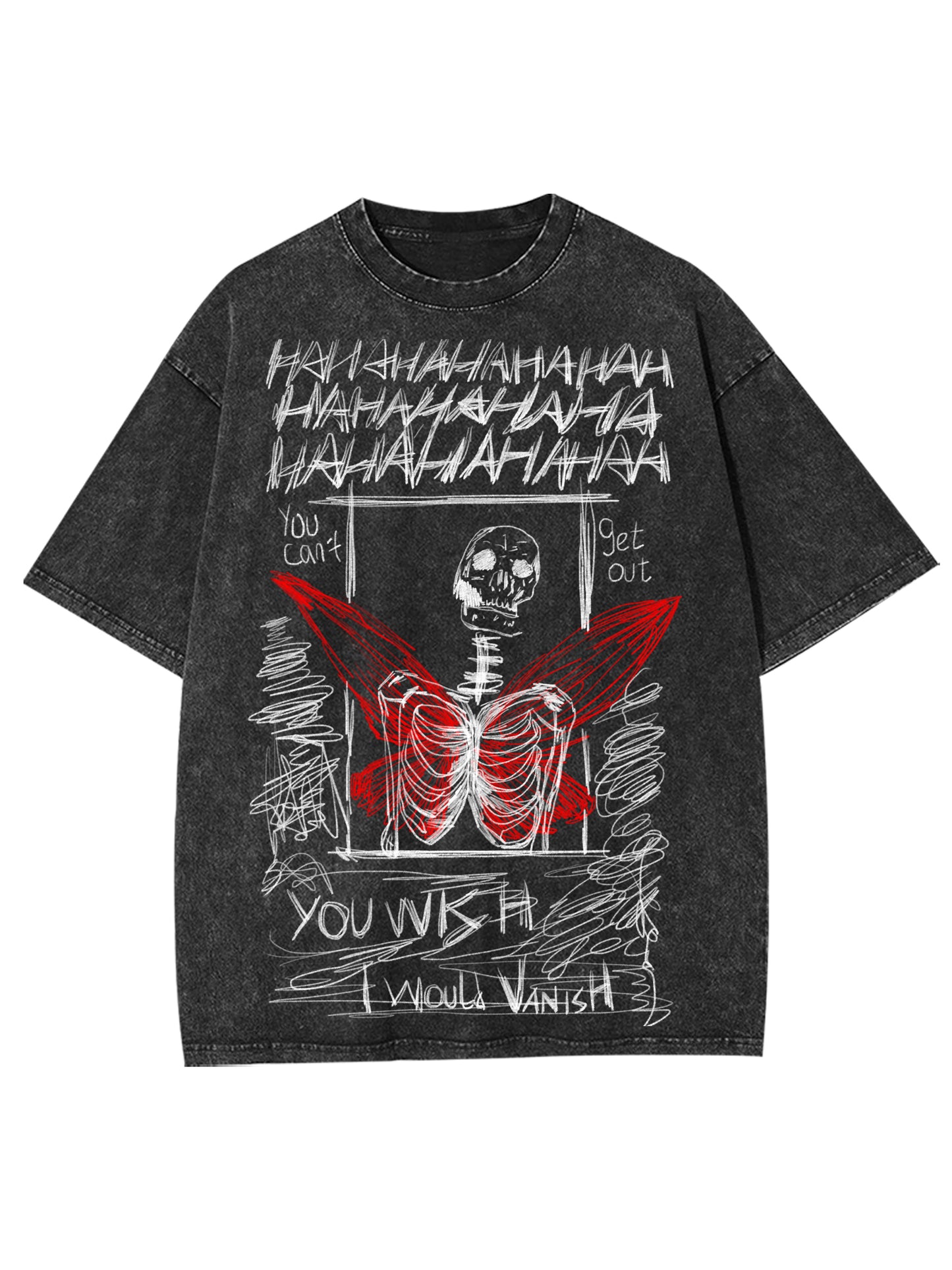 I WOULD VANISH WASHED TSHIRT