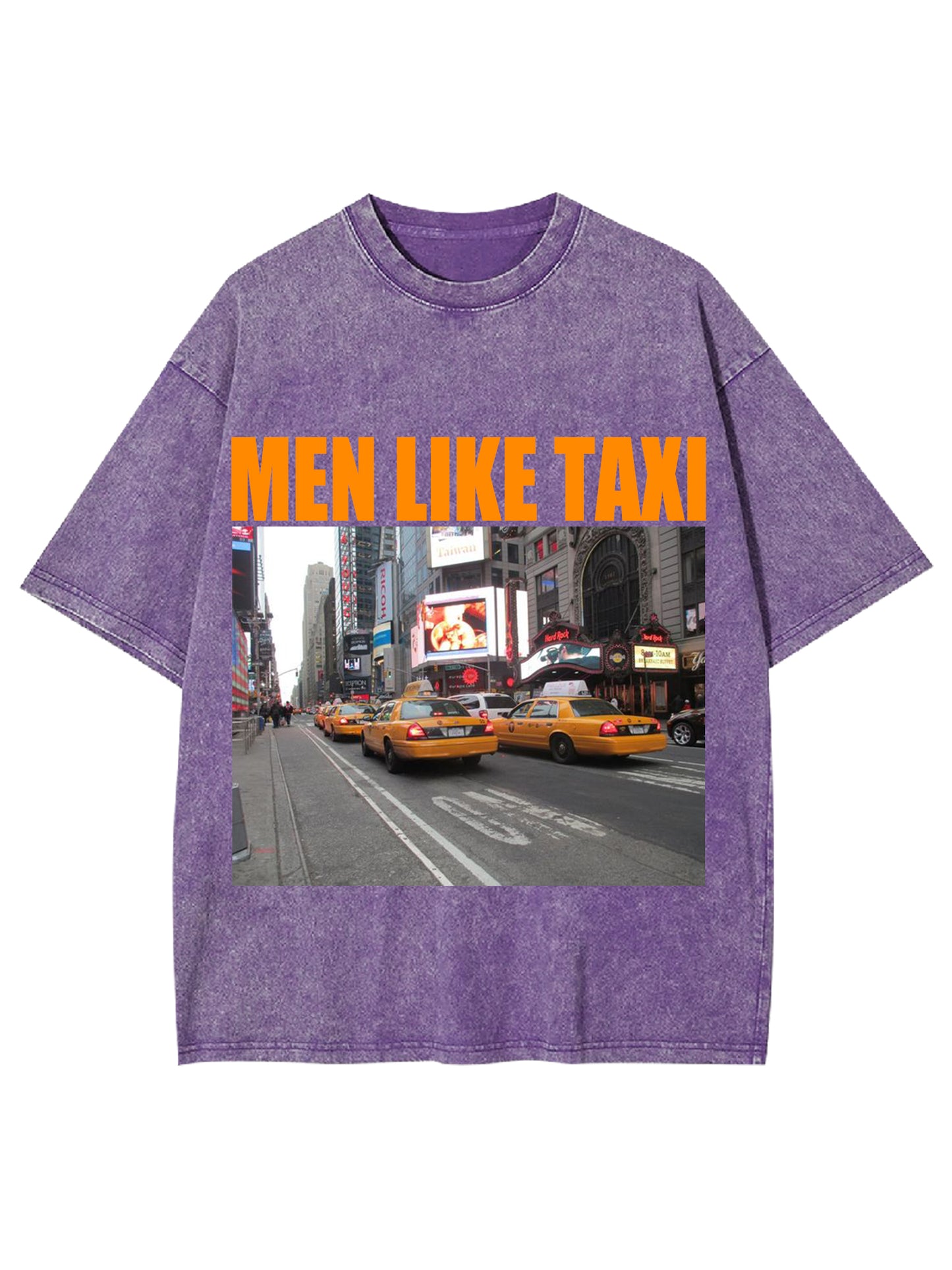 MEN LIKE TAXI WASHED TSHIRT