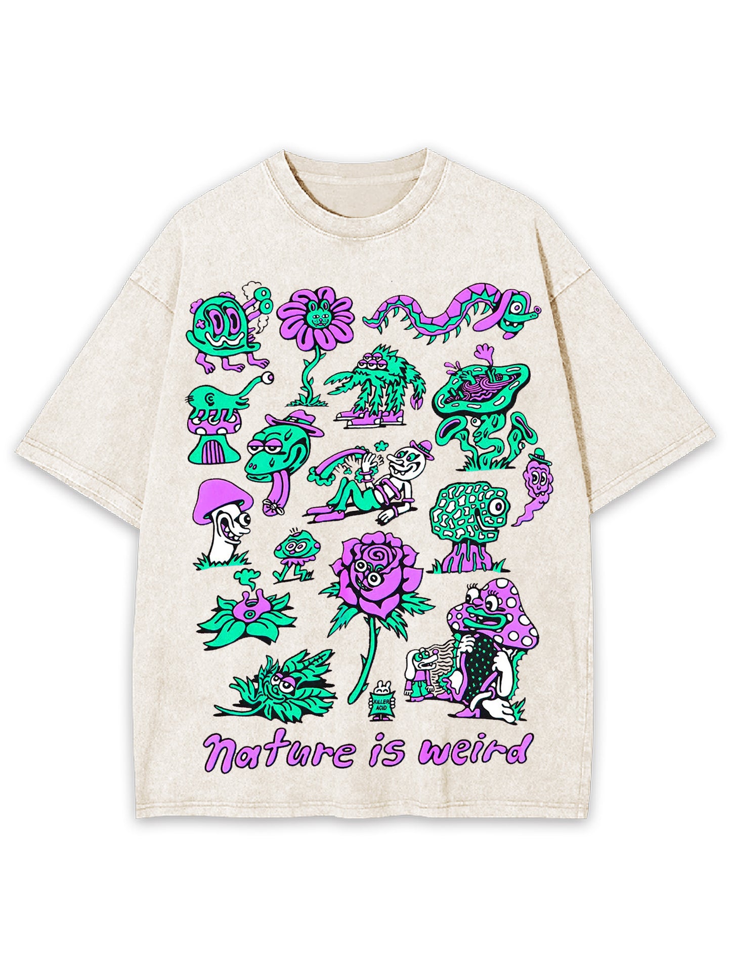 NATURE IS WEIRD WASHED TSHIRT