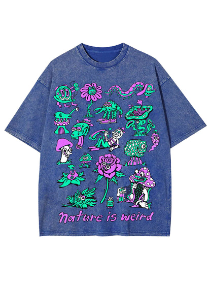 NATURE IS WEIRD WASHED TSHIRT