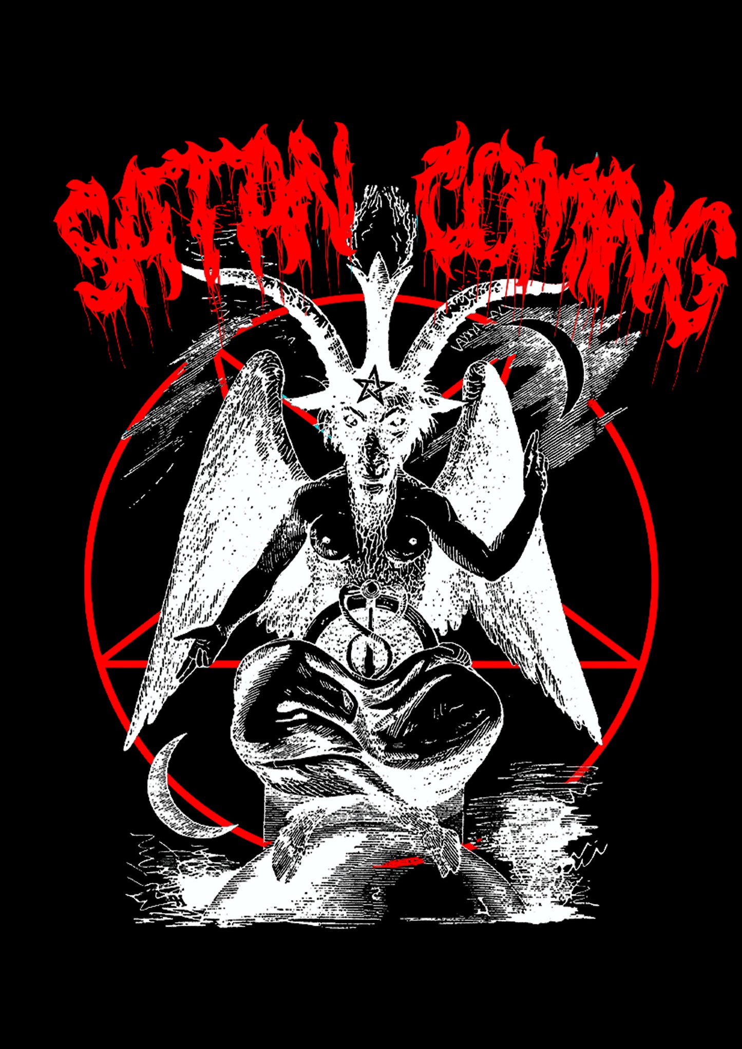 SATAN COMING WASHED HOODIE