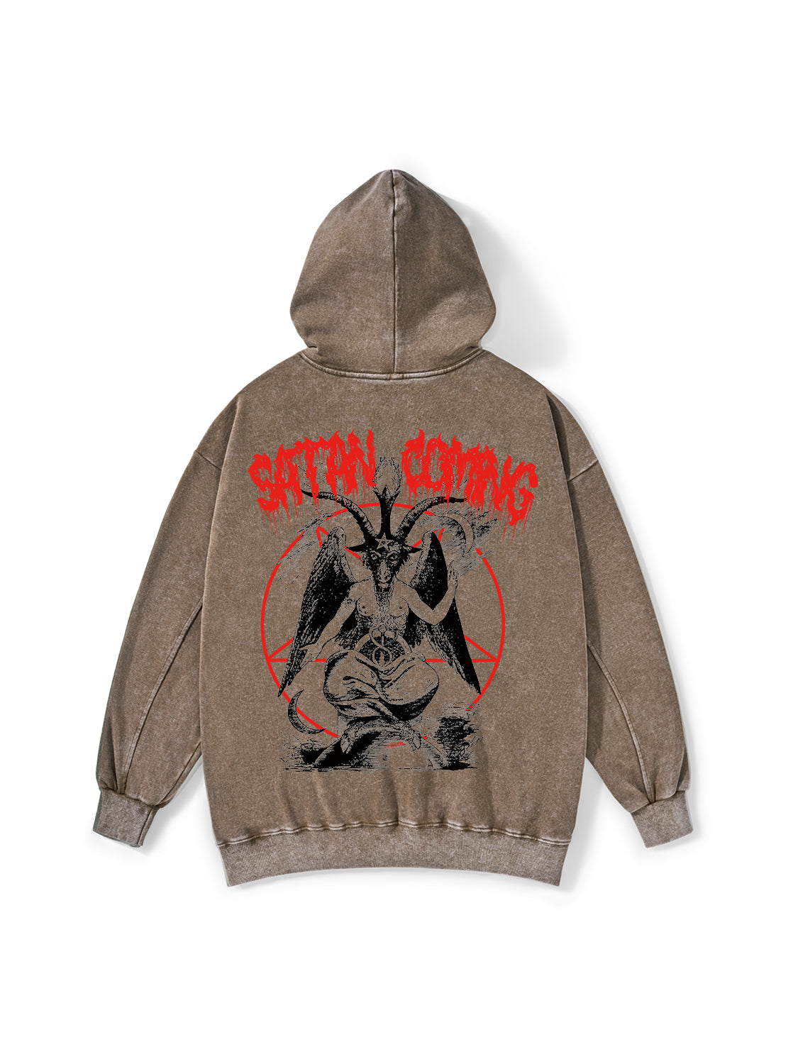 SATAN COMING WASHED HOODIE