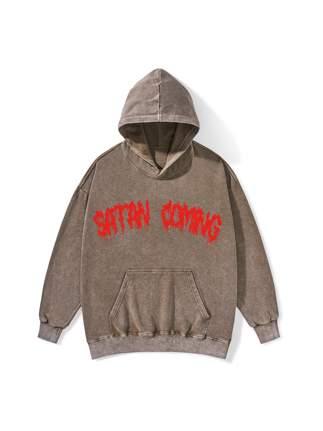 SATAN COMING WASHED HOODIE