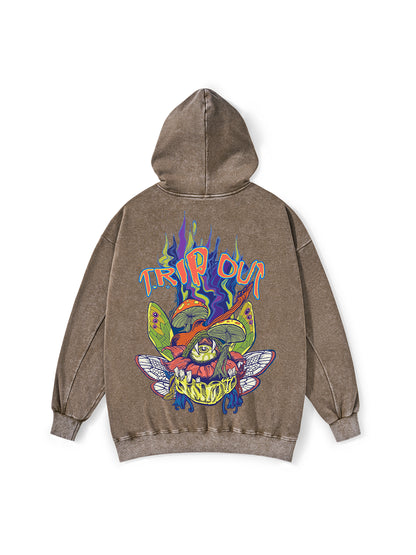 TRIP OUT WASHED HOODIE